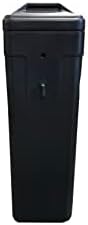 Water Softener Salt Tank brine Tank inches with Safety Float (11x11x38 Inches Square, Black)