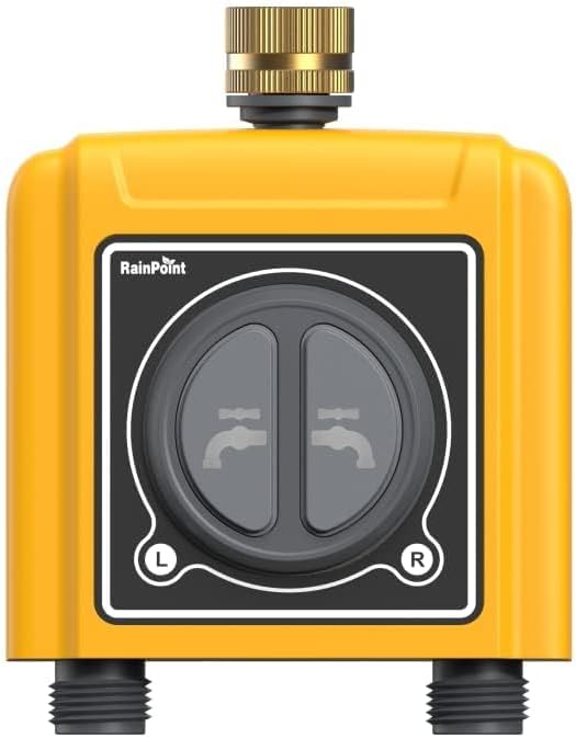 RAINPOINT WiFi Water Timer, Brass Inlet & Outlet,No WiFi Hub, 2.4Ghz WiFi Compatible, TWG004WRF Hub (Lot >202108)