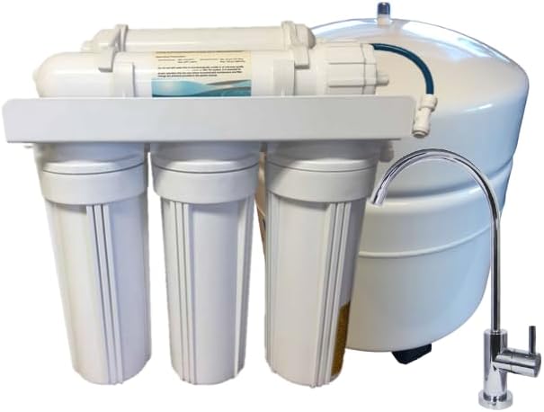 6 Stage Zoi Epsilon Reverse Osmosis Water Filter System with pH Filter 50 GPD Drinking Water RO