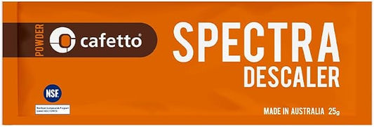 Cafetto Spectra Espresso Machine Descaler, Color Indicator Descaling Cleaning Powder Designed for Espresso Machine Water Tanks, Boilers and Coffee Brewers (Pack of 6)