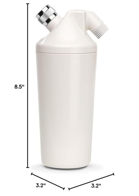 Aquasana Shower Filter | Dermatologist-recommended for softer, healthier skin & hair | Proven to reduce 90% of chlorine for 6 months | High pressure | Use your own shower head | AQ-4100NSH