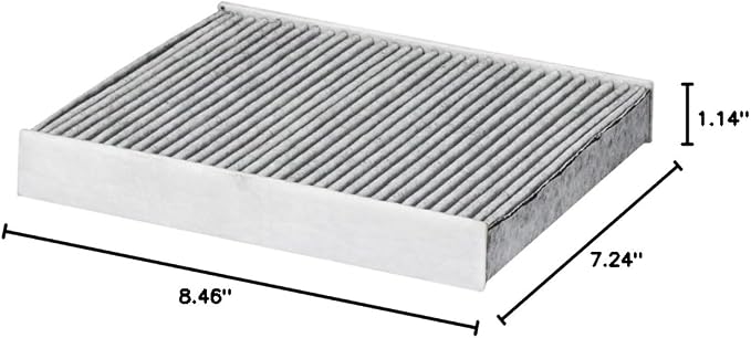 ECOGARD XC10621C Premium Cabin Air Filter with Activated Carbon | Fits 2019-2025 Toyota RAV4 2.5L (Gas); 2018-2027 Camry 2.5L; 2019-2027 Corolla 2.0L; 2020-2027 Corolla 1.8L