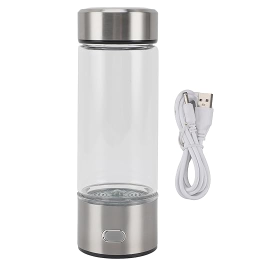 420ml Hydrogen Ionized Water Bottle, 800 to 1200PPB Level up Hydrogen Generator Bottle, Portable Water Ionizer Machine Generator Health Cup for Travel