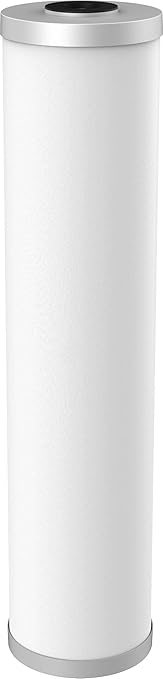Pentair OMNIFilter PB55-20 Carbon Water Filter, 20-Inch, Whole House Premium Heavy Duty Big Blue Carbon Block Lead Reduction Replacement Cartridge, 20" x 4.5", 0.5 Micron