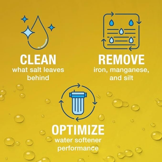Res Care Liquid Water Softener Cleaner – Cleans Fouled Resin – Restores Softener Efficiency – Restores Resin Capacity – Extends Water Softener Life – Removes Contaminants