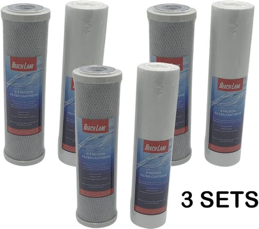Beech Lane External RV Dual Water Replacement Filters - 3 Sets