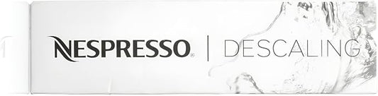 Nespresso Descaling Kit Solution, Fits all Models, 2 Packets, Descaling Solution for All Models, Includes Cleaning Cloth, Clear