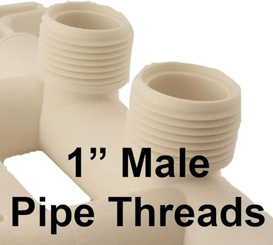 7129871 - Authentic OEM Part - Water Softener Bypass Valve with Threaded Adapters