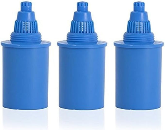 Alkaline Water Replacement Filter 3 Pieces - Pioneer in the Market WellBlue Compatible with many Brands (Light Blue)