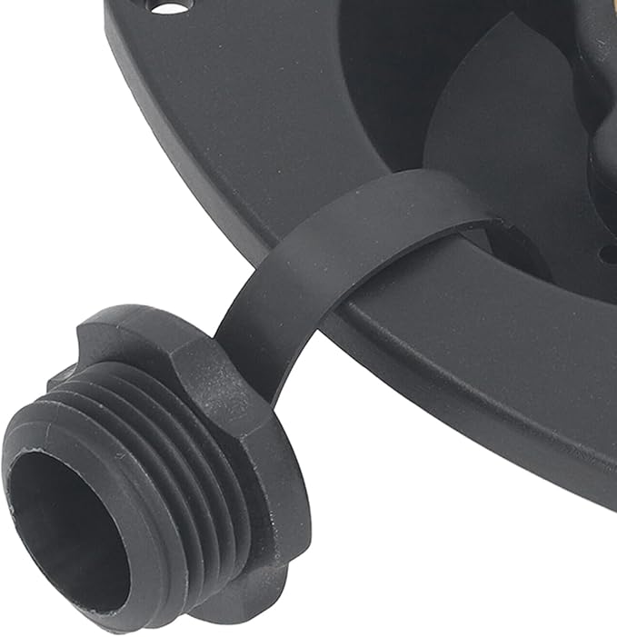 RV City Water Inlet, Wall Mounted RV City Water Inlet Filler Connection Pressure Regulator, City Water Hookup for Marine Motorhome Trailer Boat (Black)