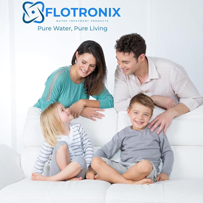 Flotronix 5 Micron 2.5" x 10" Sediment Whole House Water Filter Compatible to GE FXUSC Water System (2 Pack)