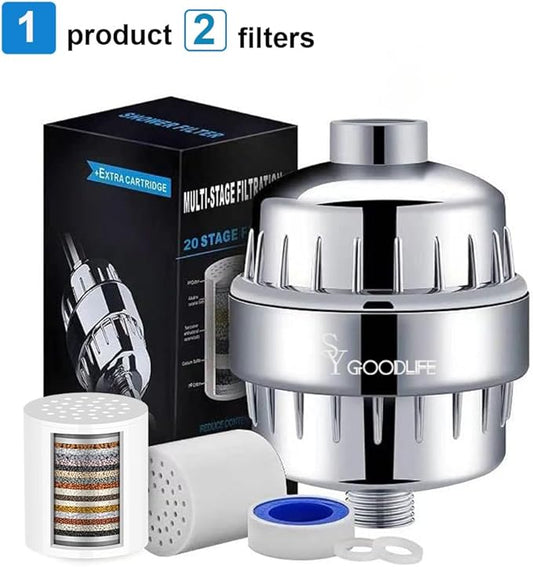 20 level-2 filters universal, detachable and replaceable portable bathtub filters Shower filter