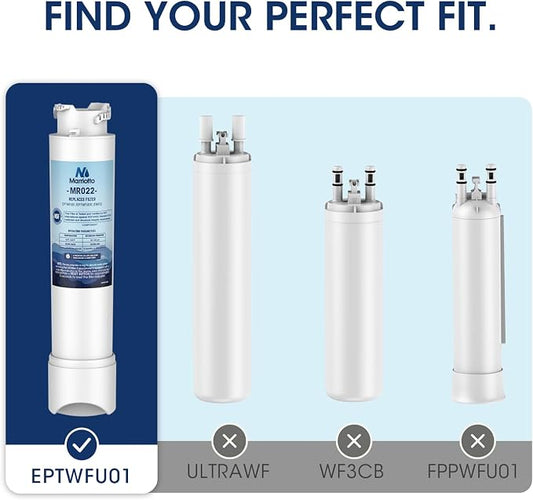 MARRIOTTO MR022 Water Filter Replacement, Compatible with Frigidaire EPTWFU01, EWF02, Pure Source Ultra II, 3 PACK