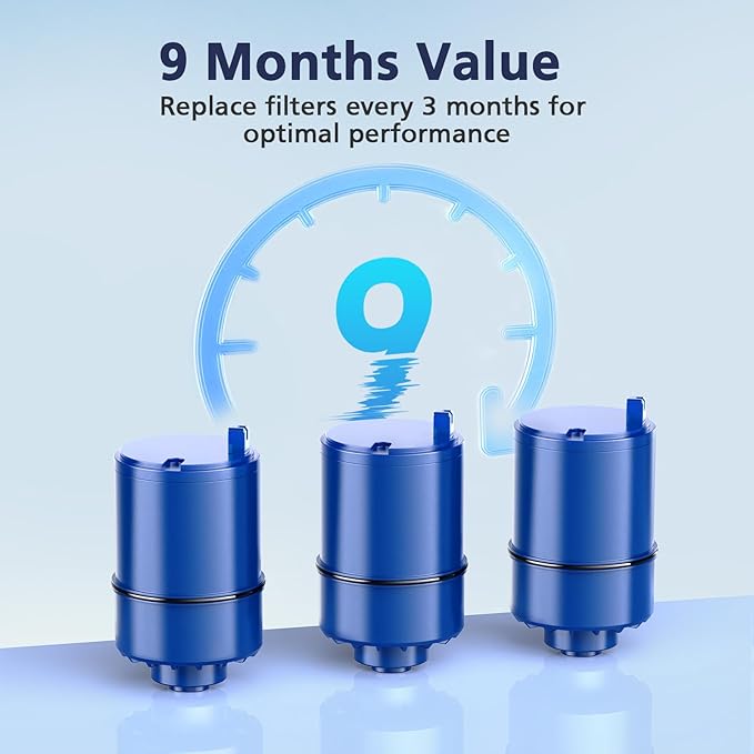 3 Pack Water Filter Replacement Compatible with All PURยฎ, PURยฎPLUS Faucet Filtrat-ion Systems, RF-9999ยฎ Faucet Water Filter, High Efficiency Filtration and 18-Month Value, NSF Certified, Blue