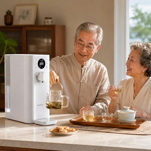 Countertop Reverse Osmosis Water Filter System with UV, 6-Stage RO Filtration, No Installation, Real-Time TDS Display, BPA-Free, Dual Glass Pitchers for Baby Food Preparation & Family Cooking