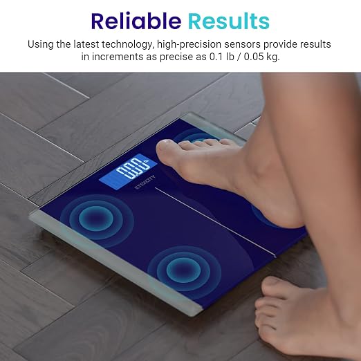 Etekcity Scale for Body Weight, Bathroom Digital Electric Scale for People, Measures Weight up to 400 lbs, Blue (Pack of 5)