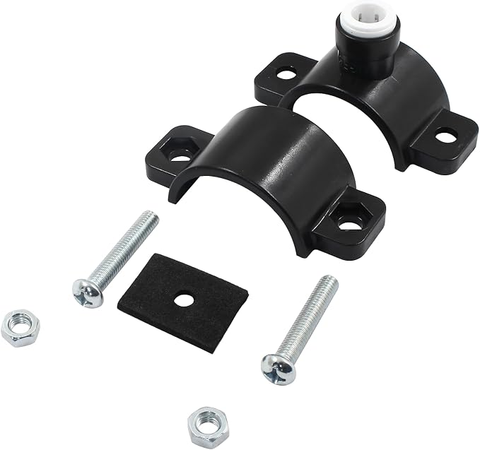Waziaqoc Drain Saddle Valve with 3/8" Quick Connect | Plastic, Water Hose Pipe Adapter, For Under Sink Reverse Osmosis System