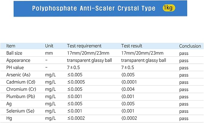FilterTech Anti-Scaling Polyphosphate Siliphos Crystal (5~15mm)