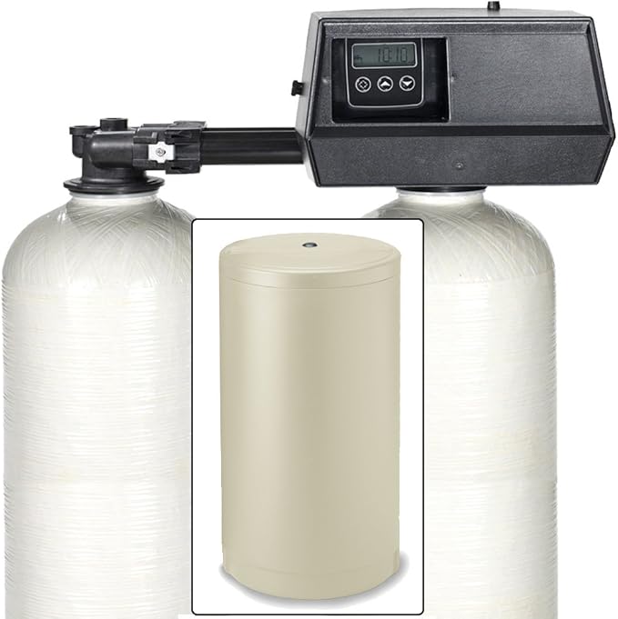 48k Digital Dual Tank digital IRON PRO Water Softener with Fleck 9100SXT (1")