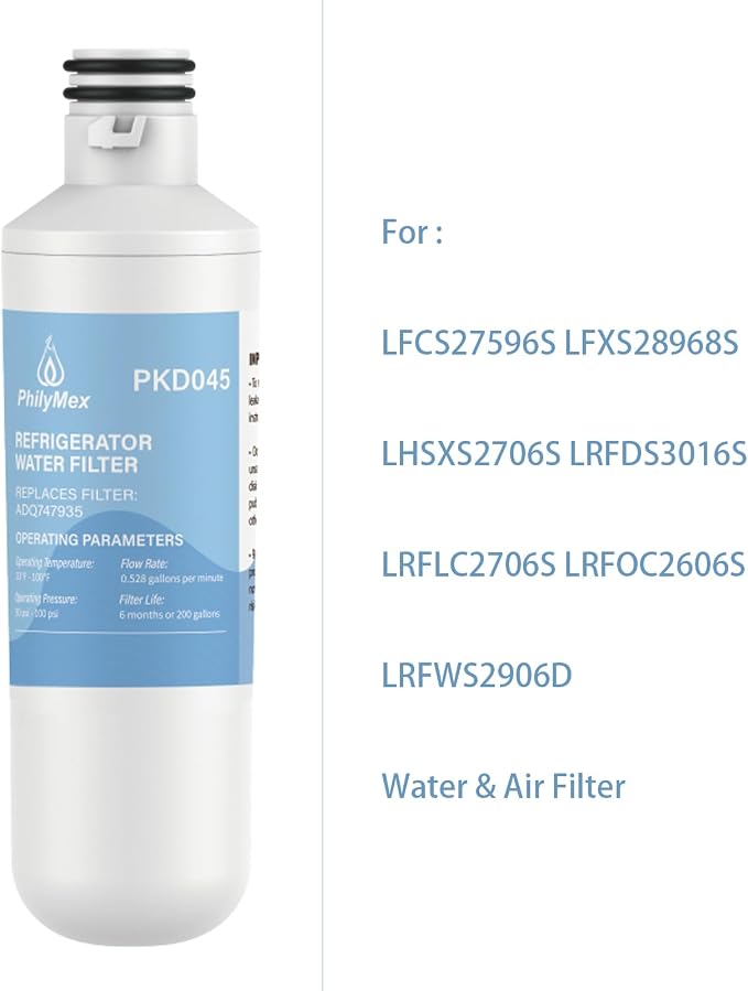 For L-G LFCS27596S LFXS28968S LHSXS2706S LRFDS3016S LRFLC2706S LRFOC2606S LRFWS2906D Water & Air Filter,3 Combo