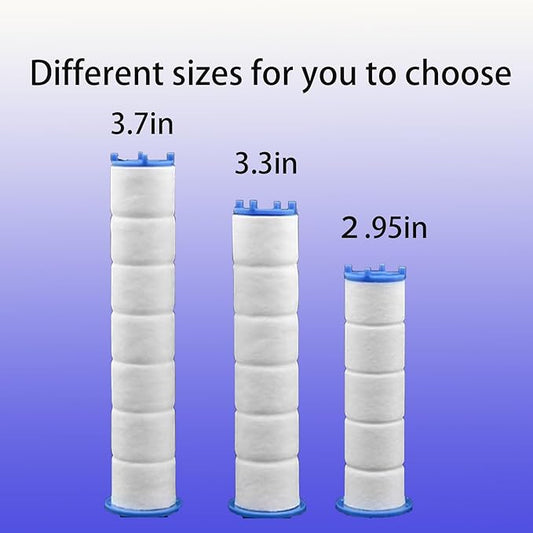 10/20 Pcs Ion Drops Shower Head Filters, Filtered Showerhead, PP Cotton Filter Cartridge, Suitable for Various Specifications of Shower Heads (10 Pcs, 3.7 inches)