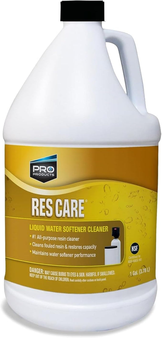 Pro Products ResCare RK02B All-Purpose Water Softener Cleaner Liquid Refill, 1 Gallon, Pack of 5