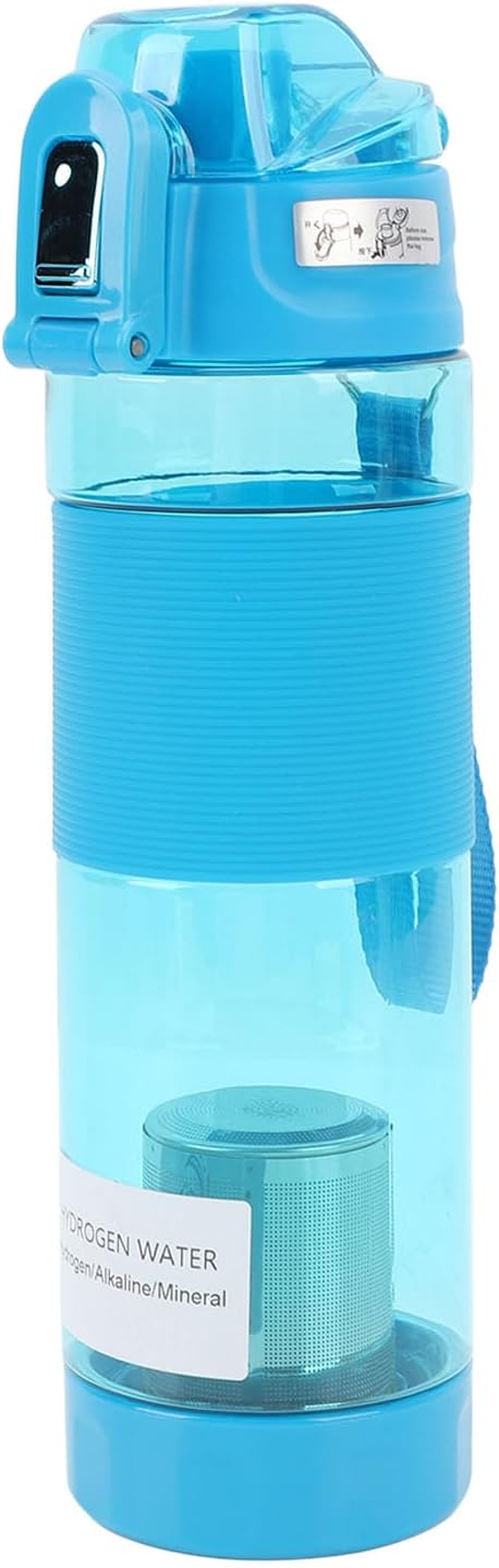 Hydrogen Water Bottle, Portable Hydrogen Rich Water Generator with 304 Stainless Steel Filter for Home, Office, Travel, Exercise (Sky Blue)