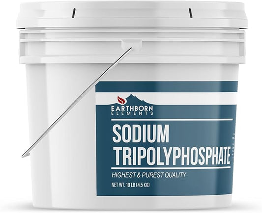 Earthborn Elements Sodium Tripolyphosphate, 1 Gallon Bucket, Cleaning Agent, Water Softener, Laundry Additive, Resealable Bucket