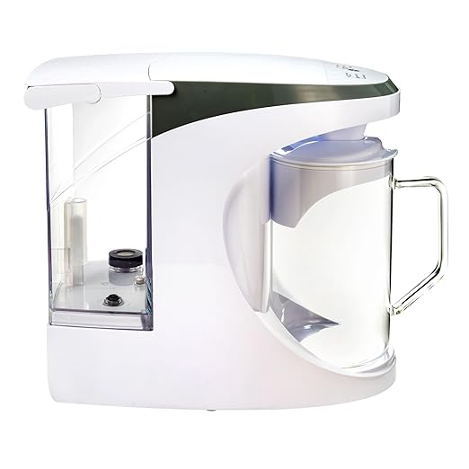 AquaTru Carafe Alkaline Countertop Water Purifier | Certified 4-Stage RO System Removes 84 Contaminants Including Forever Chemicals, Lead & Fluoride | Adds Healthy Minerals | No Plumbing