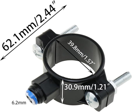 DGZZI Water Purifier Accessory Under Sink Reverse Osmosis System Hose Adapter Black Quick Connect Wastewater Clamp for Water Purifier and Water Purifier and Direct Drinking Water Dispenser