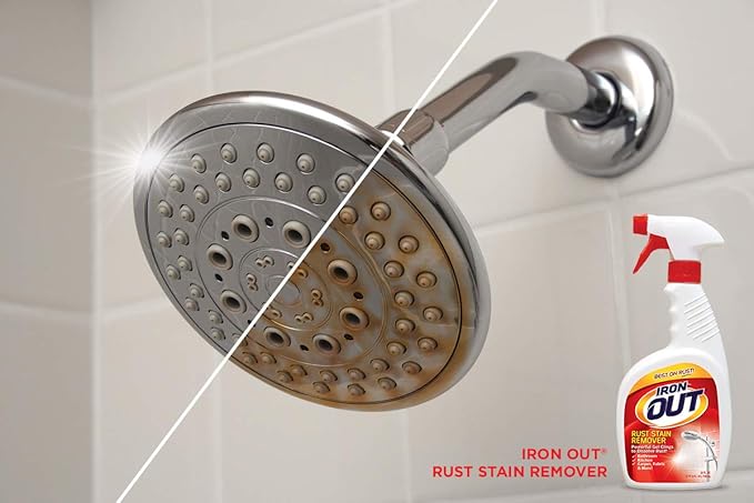 Iron Out Automatic Toilet Bowl Cleaner, 6 Tablets, and Rust Stain Remover Gel Spray