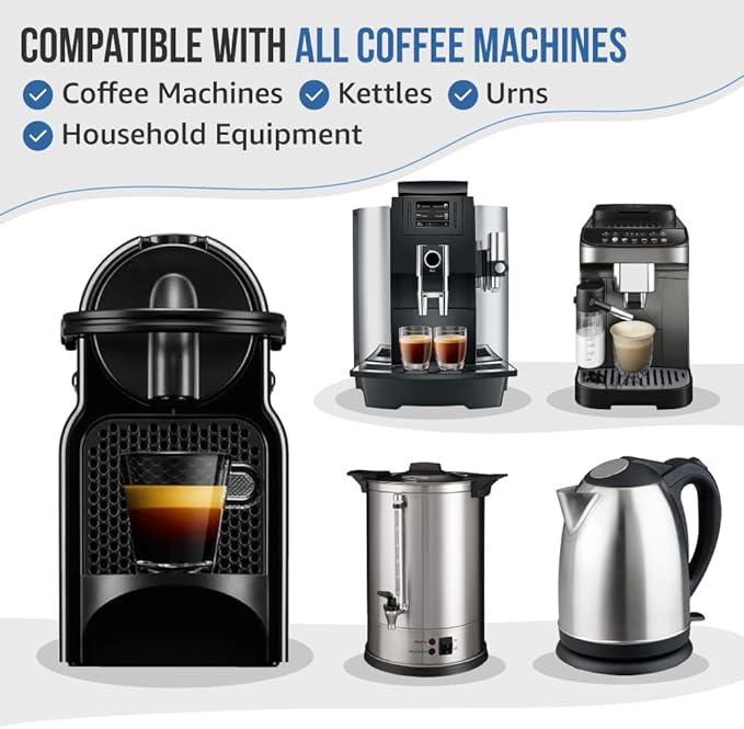 Caffenu Complete Coffee Machine Care Bundle - Descaling Solution & Cleaning Pods Set