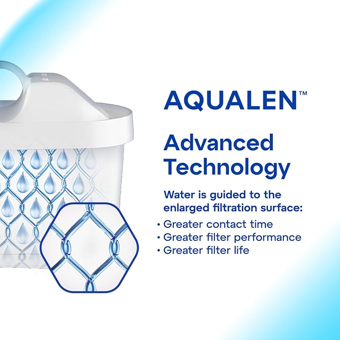 AQUAPHOR Water Filter Jug Amethyst Black 1 X MAXFOR+ Filter Included I Capacity 2.8l I Fits in the Fridge Door I Reduces Limescale Chlorine & Microplastics