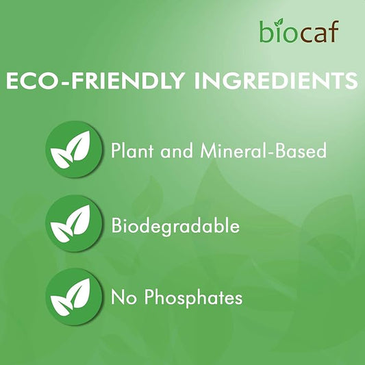 Biocaf Coffee Machine Cleaner - Cleaning Powder - 3 Single Use Packets - Compatible with Keurig Delonghi Nespresso Ninja Hamilton Beach Mr Coffee Braun and More