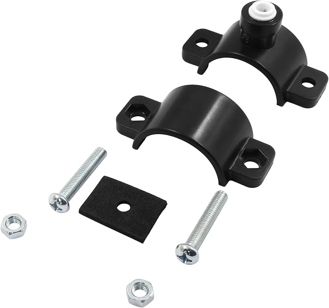 Waziaqoc Drain Saddle Valve with 1/4" Quick Connect | Plastic, Water Hose Pipe Adapter, For Under Sink Reverse Osmosis System