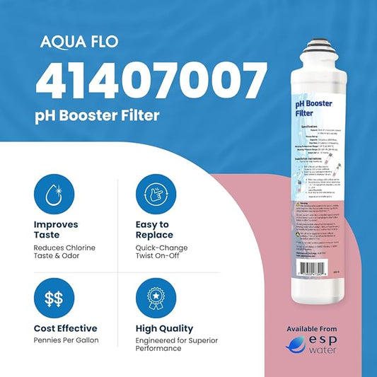 Aqua Flo 41407007 Quick Change pH Booster Filter for QCRO and QCUF 4-Stage Systems Remineralizes Water Raises pH Reduces Chlorine Taste and Odor