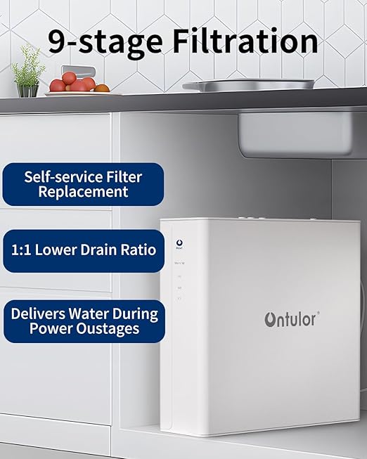 Ontulor S3OP RO Reverse Osmosis Membrane Filter, 0.0001μm Precision, Reduces TDS, PFAS, Fluoride, Lead & Heavy Metals – Replacement Filter Cartridge for Ontulor S3OP System (ASIN: B0F9F92C5R)