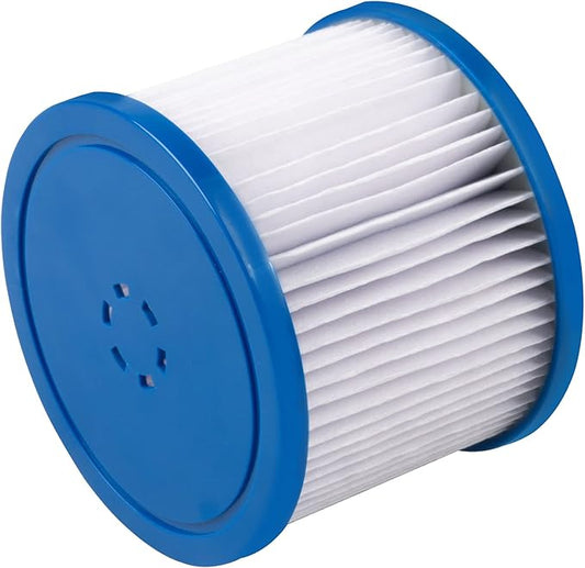 #WEJOY AquaSpa Easy Set Pool Spa Hot Tub Filter Replacement Cartridges for Type PM_SPA-P154_Grey/Black/White/Wine, Fold White Filter Paper for Many Massage Pool Models(4 PC) (PM_PG02000000084_Blue)