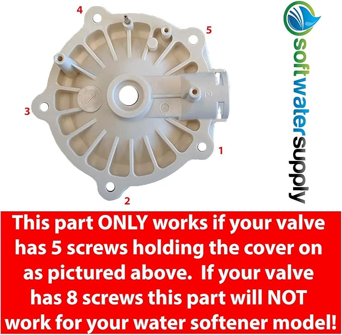 GE 7085263 Plastic Cream Color 5-Port Gate Valve Cover for Water Softeners