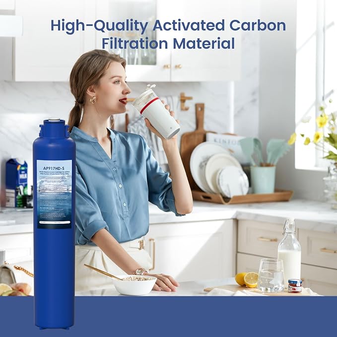 AP917HD-S AP904 Whole House Sanitary Quick Change Replacement Water Filter Compatible with 3M Aqua-Pure AP904 System, 100,000 Gallons 1 Pack