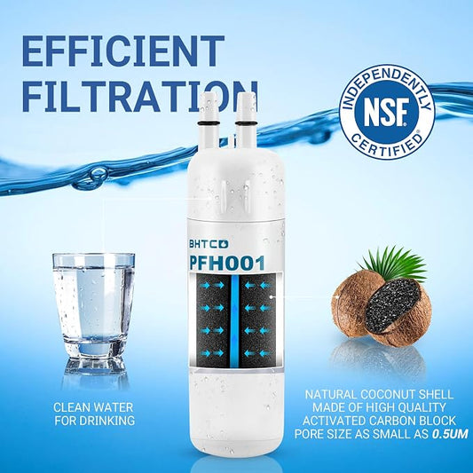 Water Filter Replacement for Whirlpool WRS325SDHZ WRS325FDAM WRS325FDAB | Compatible with WRS325SDHW WRS325SDHB WRS325FDAW WRS325SDHV, replacement water filter for Whirlpool refrigerators