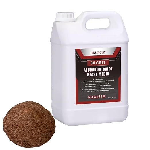 Aluminum Oxide 18 LBS 80 GRIT Medium to Fine Sand Blasting Abrasive Media for Blasting Cabinet or Blasting Guns