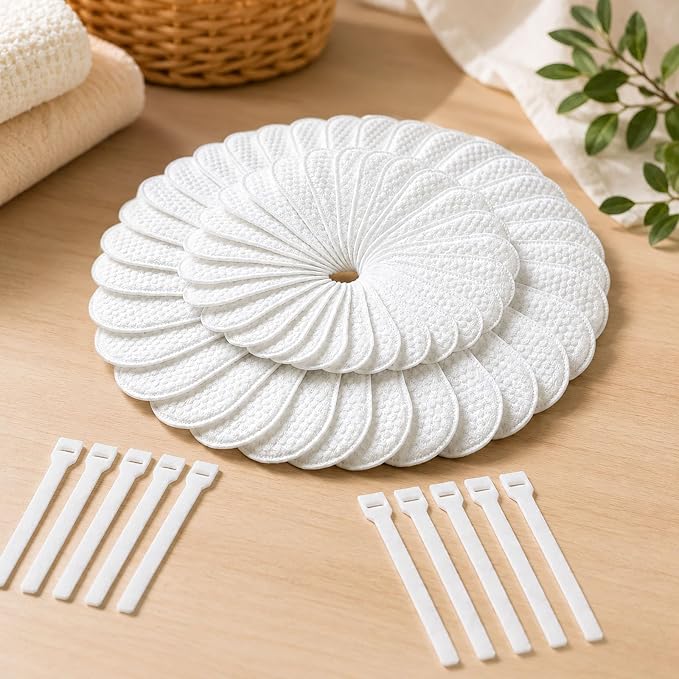 100Pcs Faucet Filter Bags for Kitchen Sink, Faucet Filter Cotton Bag for Water Sediment Reduction, Anti-Splash, Easy Installation