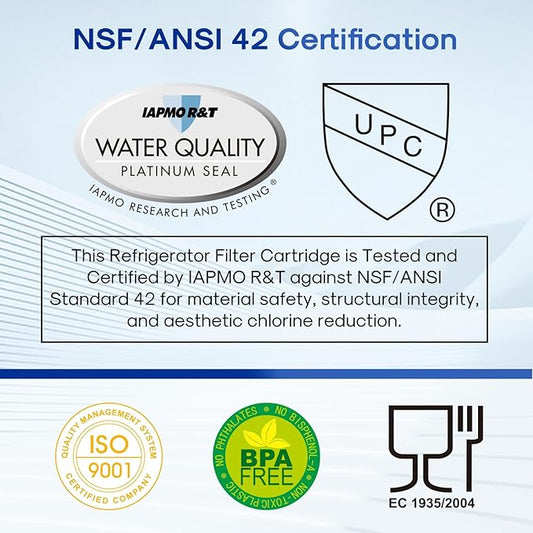 ICEPURE 10" x 2.5" Whole House Water Filter & RO 3-Stage Filter, Sediment & CTO Carbon Block Filters, NSF 42 Certified, Replacement for APEC ROES-50, iSpring RCC7AK, Express Water RO System, 3 Pack