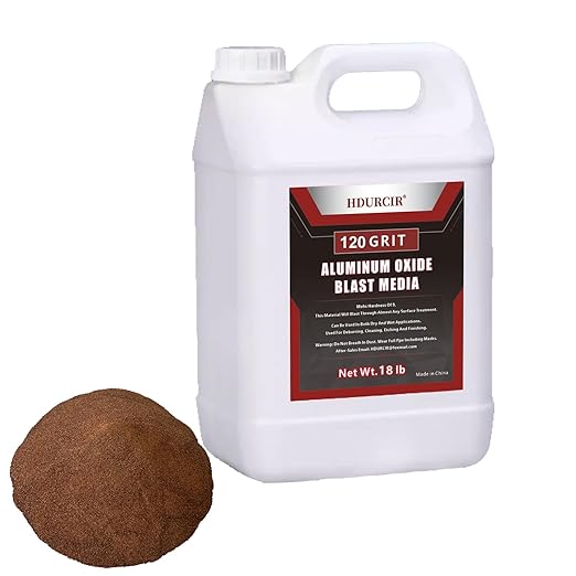 Aluminum Oxide 18LBS 120 GRIT Medium to Fine Sand Blasting Abrasive Media for Blasting Cabinet or Blasting Guns