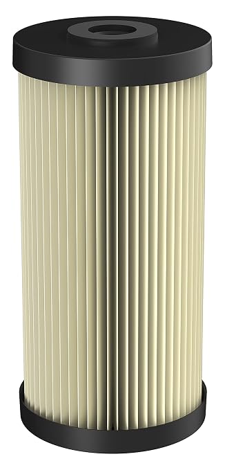 Pentair Pentek S1-BB Big Blue Sediment Water Filter, 10-Inch, Whole House Heavy Duty Pleated Cellulose Filter Cartridge, 10” x 4.5”, 20 Micron 1 Count (Pack of 8)