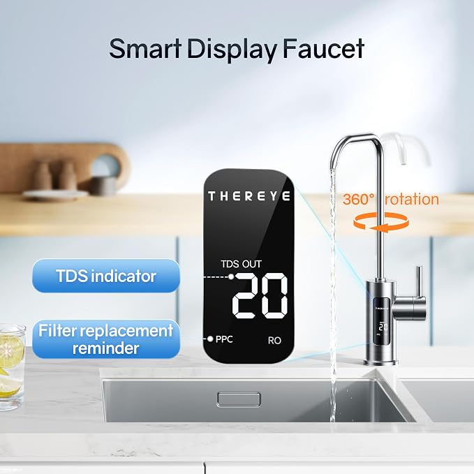 Thereye RO Water Filter Element For 700 GPD Undersink Tankless Water Filter, Blue, WP03