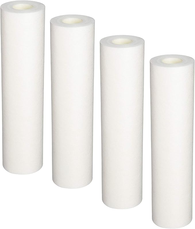 CFS - 5 Micron Sediment Replacement Filter - Compatible With 560088-9.5" x 2.5" Whole House Replacement Filter - 4 Pack