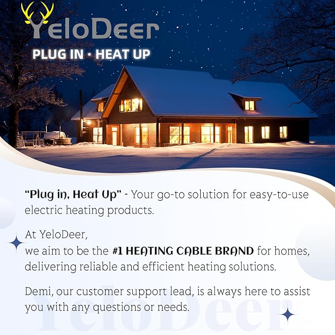 Heating Cable Uncoupling Membrane YeloDeer, Waterproofing Underlayment and Crack Prevention Membrane for Electric Floor Heating Systems 162 Sq. Ft.