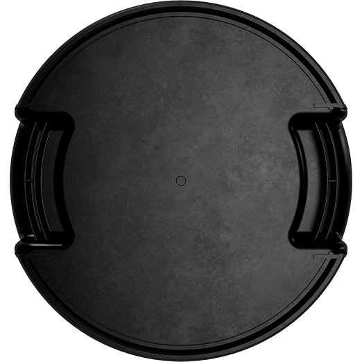SPARTA Bronco Waste Container Trash Container, Round Trash Bin for Disposal, 10 Gallons, Black, (Pack of 6)